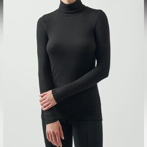 ATM Women’s Modal Rib Turtleneck Size Medium